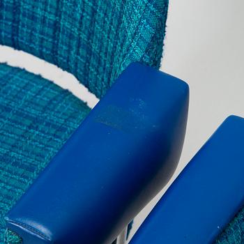 Nojatuoleja, 6 kpl, valmistaja Merva 1970-luku.