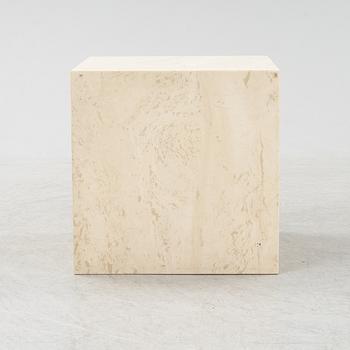 A reconstituted stone coffee/side table, late 20th Century.