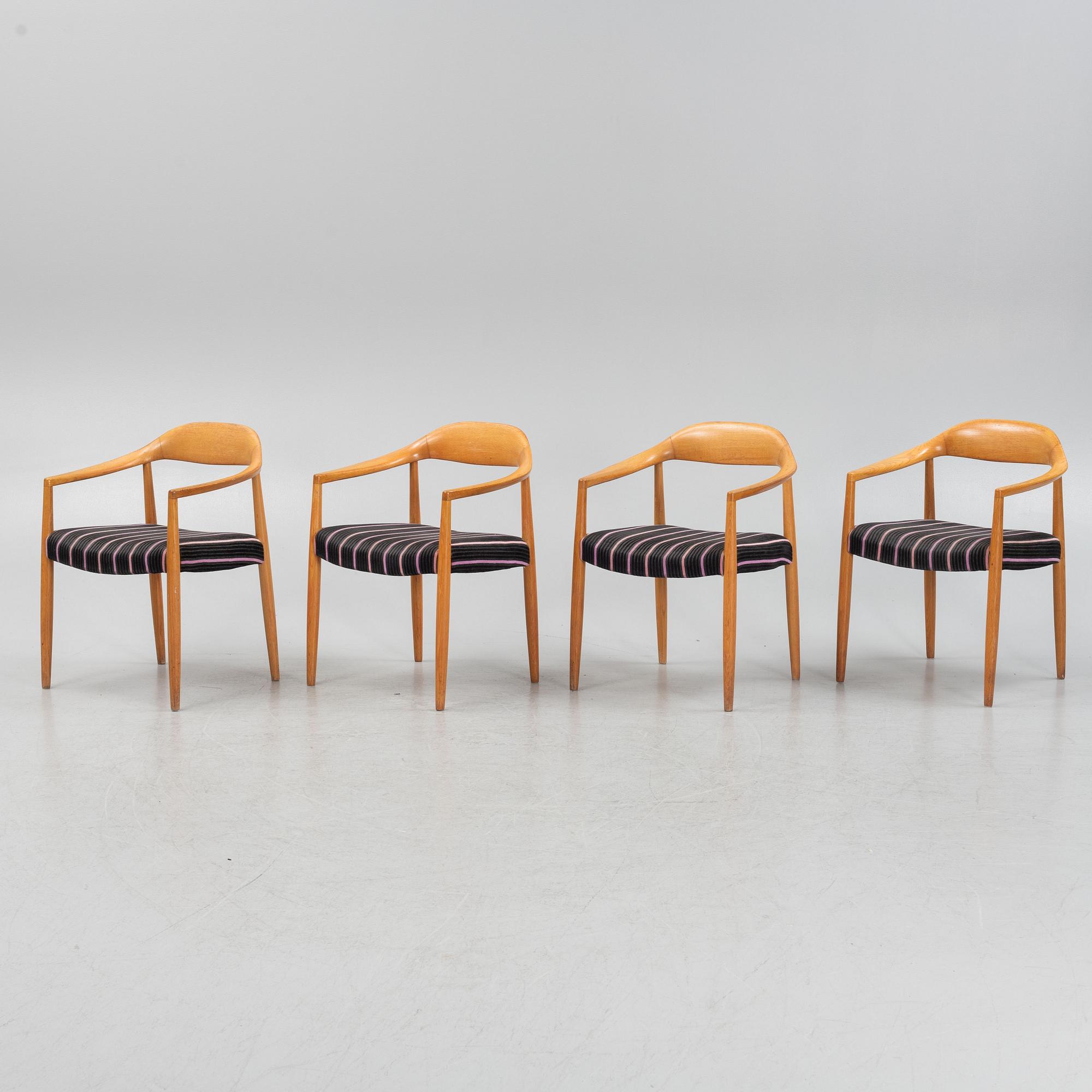 Karmstolar, 4 st, Sverige, 1960-tal.