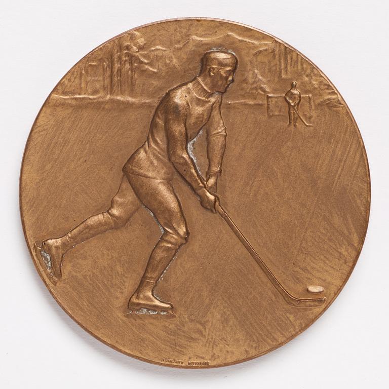 Medalj, tyska mästare, Berliner SC, i ishockey 1920.