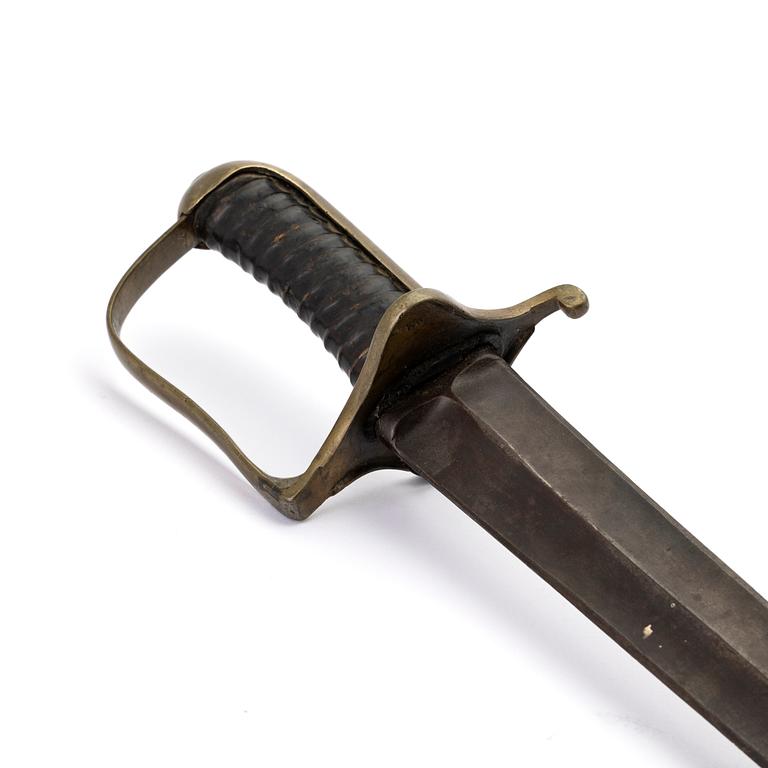 Sabelbajonett för fältjägarstudsare, 1800-tal.