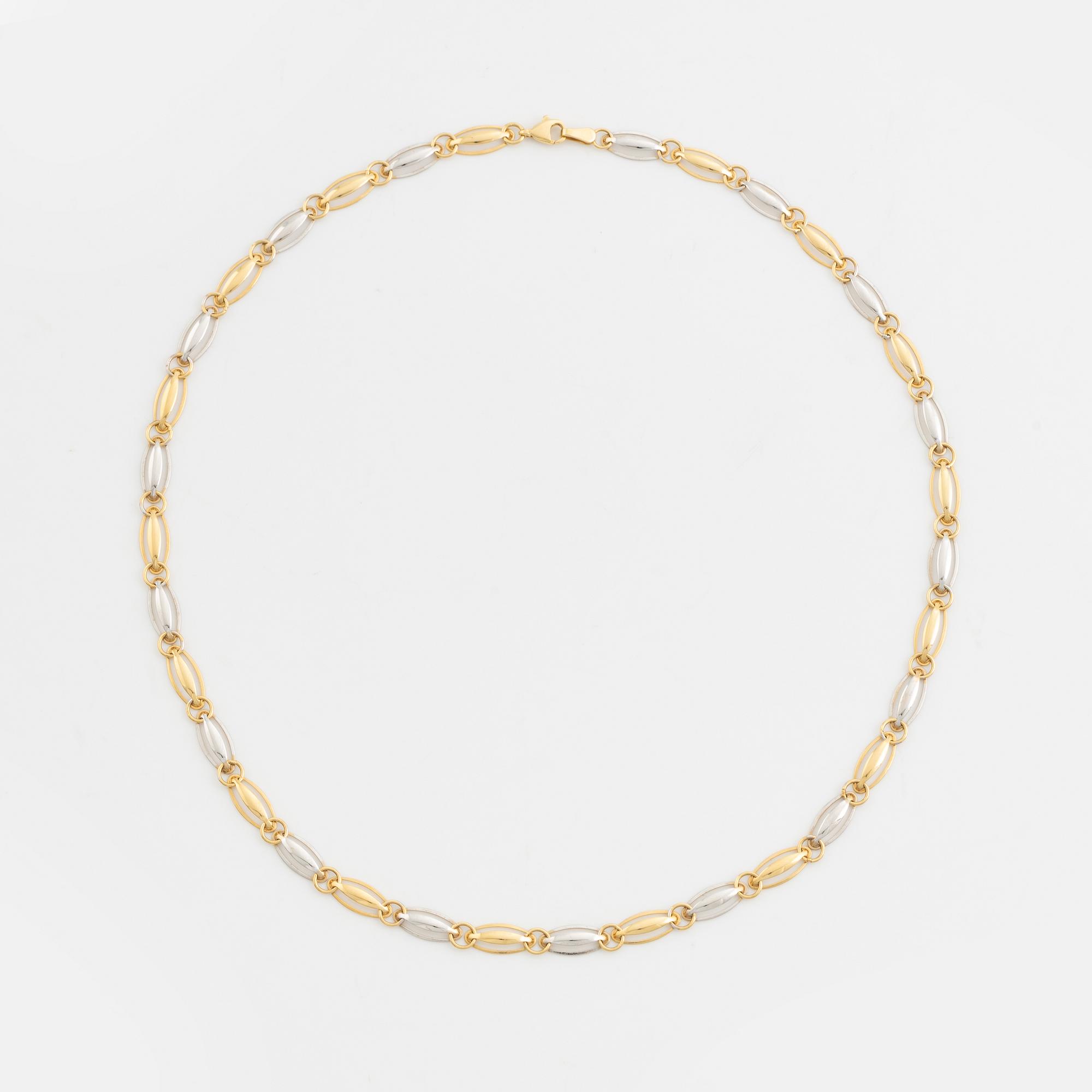 18K gold necklace.