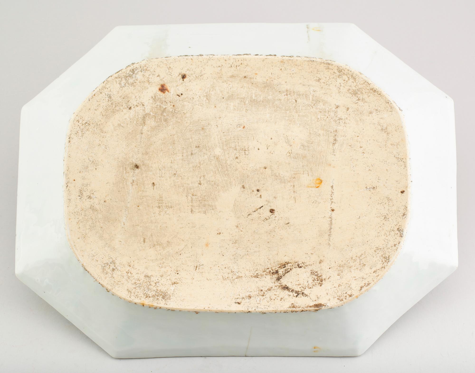 STEKFAT, porslin, Kina, kompaniporslin, 1700-/1800-tal.