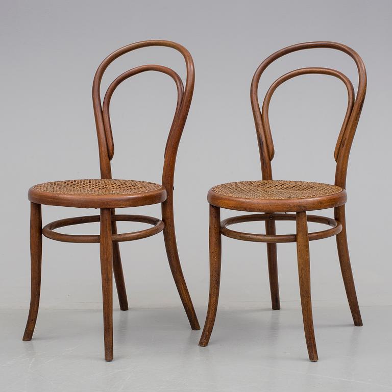 STOLAR, ett par, Thonet, Wien, omkring 1900.