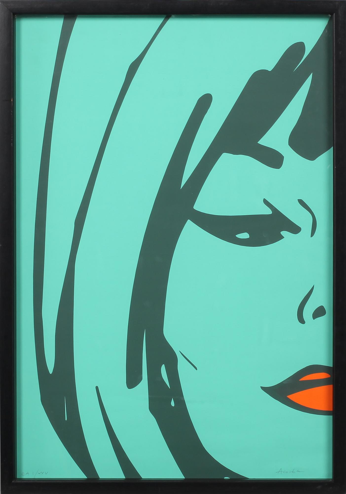 JOHNNY ACOSTA, färglitografi, signerad och numrerad EA 1/XXV.