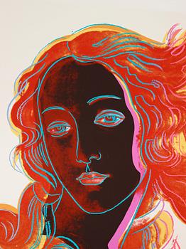 Andy Warhol, "Venus", from: "Details of renaissance paintings (Sandro Botticelli, Birth of Venus, 1482)".