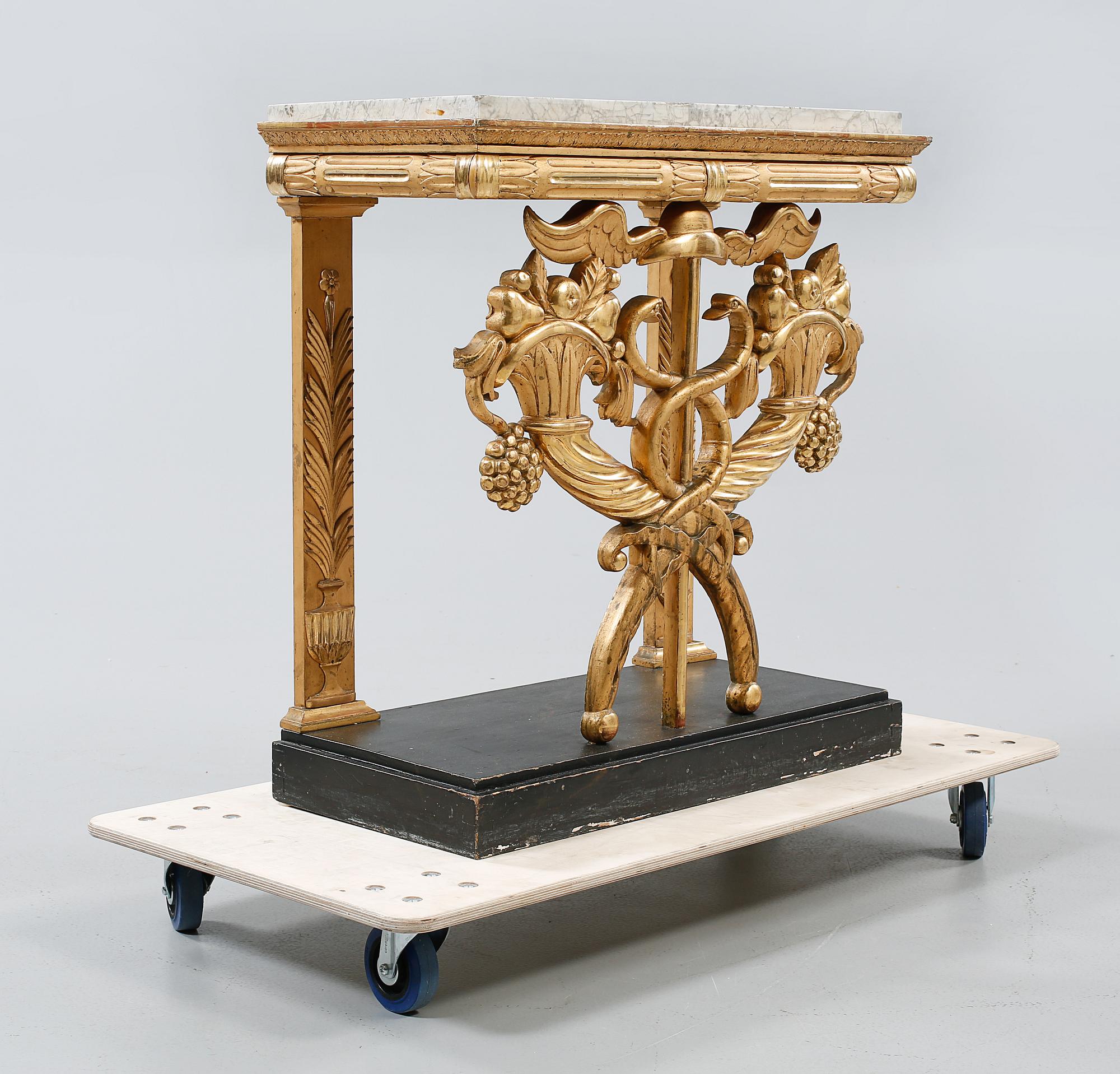 KONSOLBORD, empire-stil, omkring år 1900.