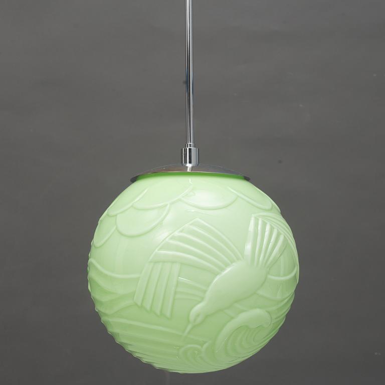 A Swedish Modern ceiling lamp, 1930s-40s.