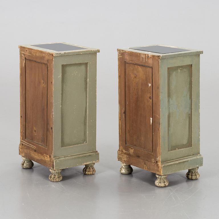 a pair of bedside table, 20th century,.