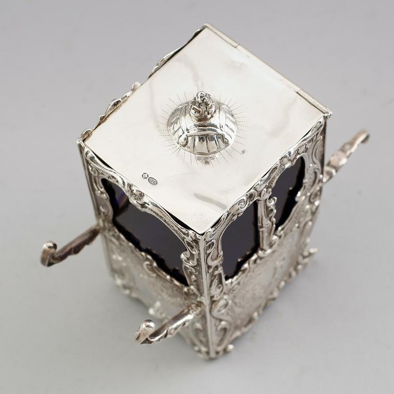 SENAPSKAR, silver, möjligen Nederländrna, 1900-talets första hälft. Vikt ca 154 gram.
