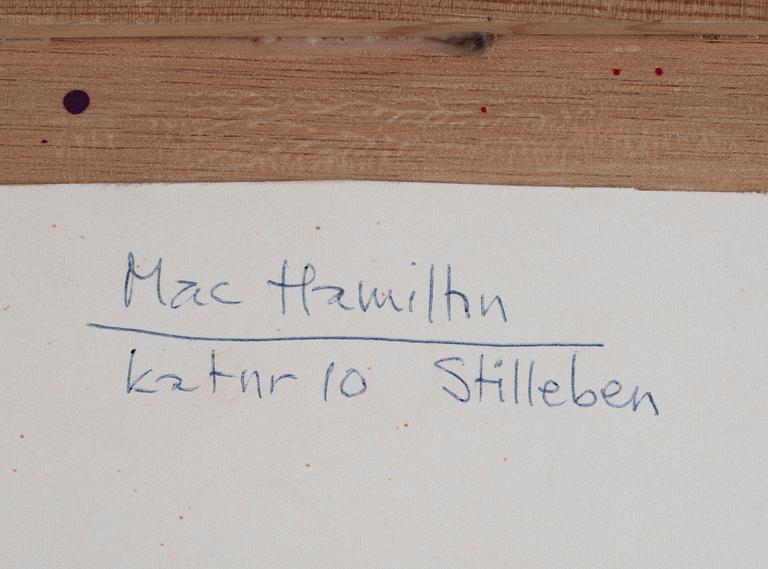 MAC HAMILTON, oil on paper laid down on panel, signed Mac Hamilton. Executed in 1987.