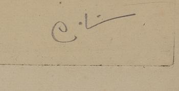 Carl Larsson, "Konstnärens moder".