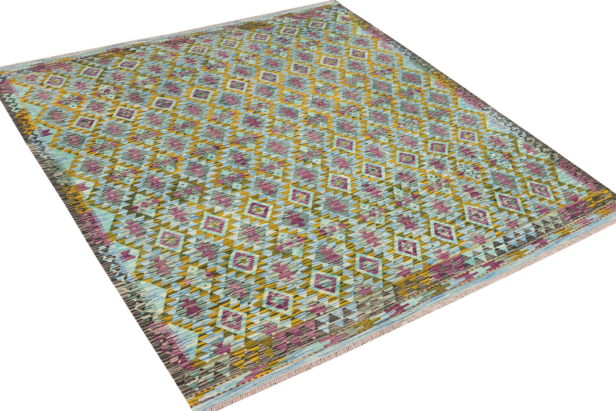 A Kilim carpet, Afghanistan, c. 252 x 206 cm.