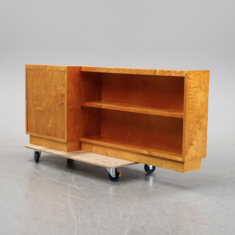A birch bookshelf from Sten & Strøm møbelfabrikk, Lillehammer, Norway, 1930's/40's.