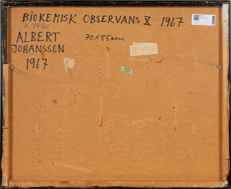 Albert Johansson, 1967, "Biokemisk Observans X".