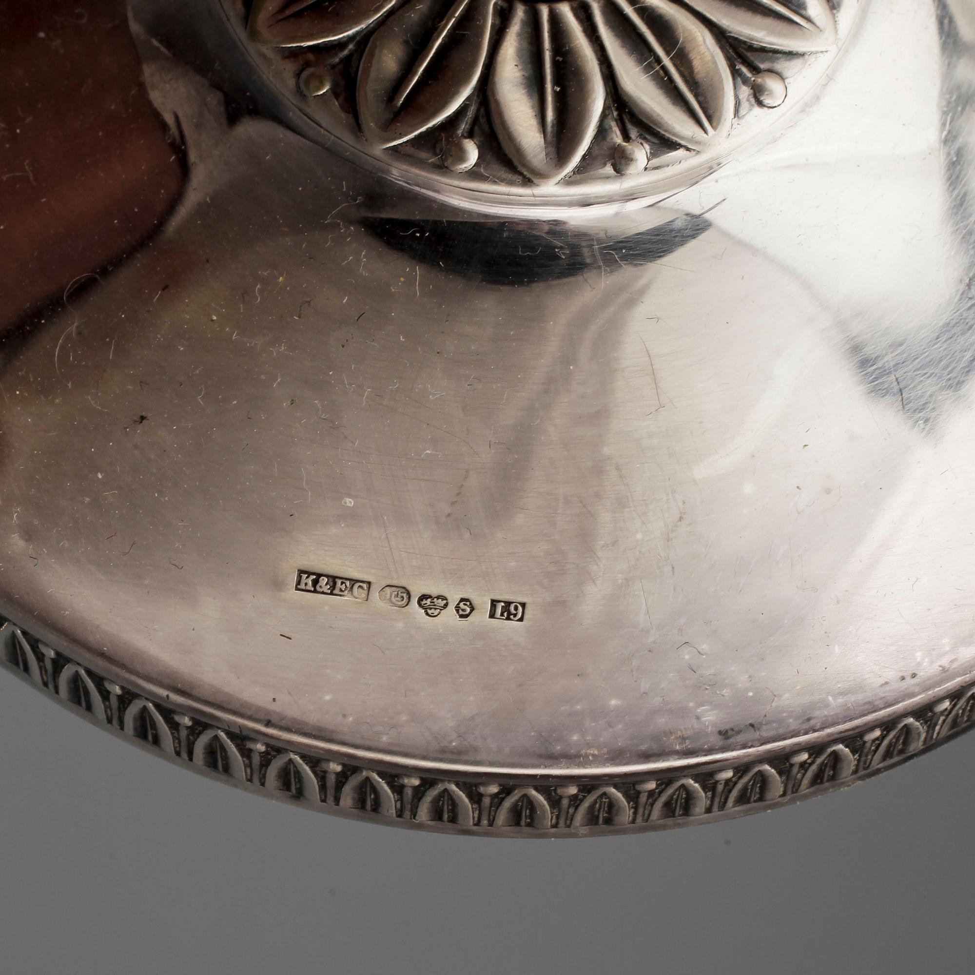 LJUSSTAKAR, ett par, silver, Ceson guldvaru AB, Göteborg, 1961.