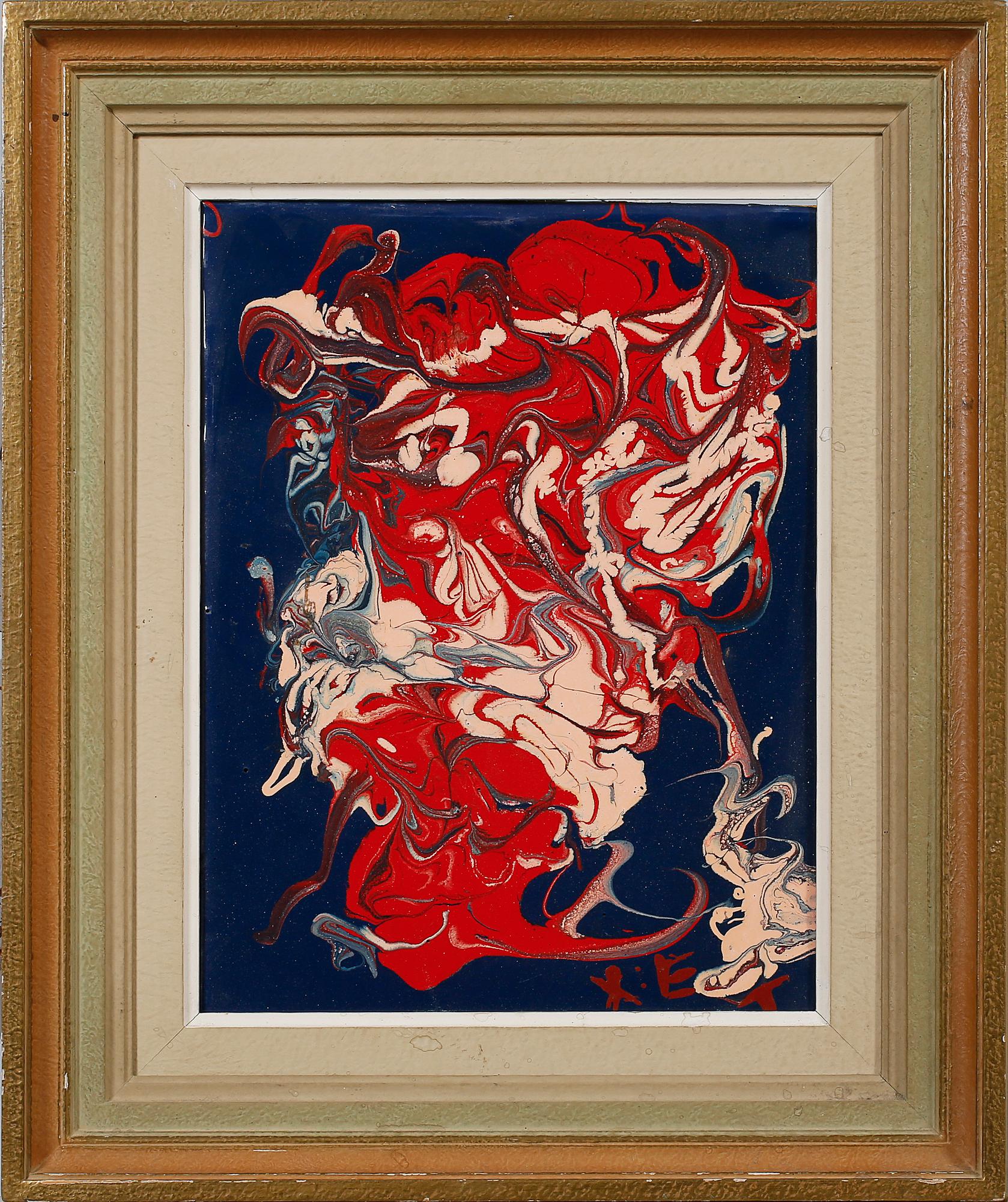 SVEN X:ET ERIXSON, emaljmålning, signerad.