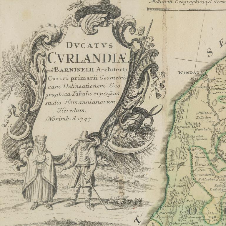 MAP, engraving, 18th Century.