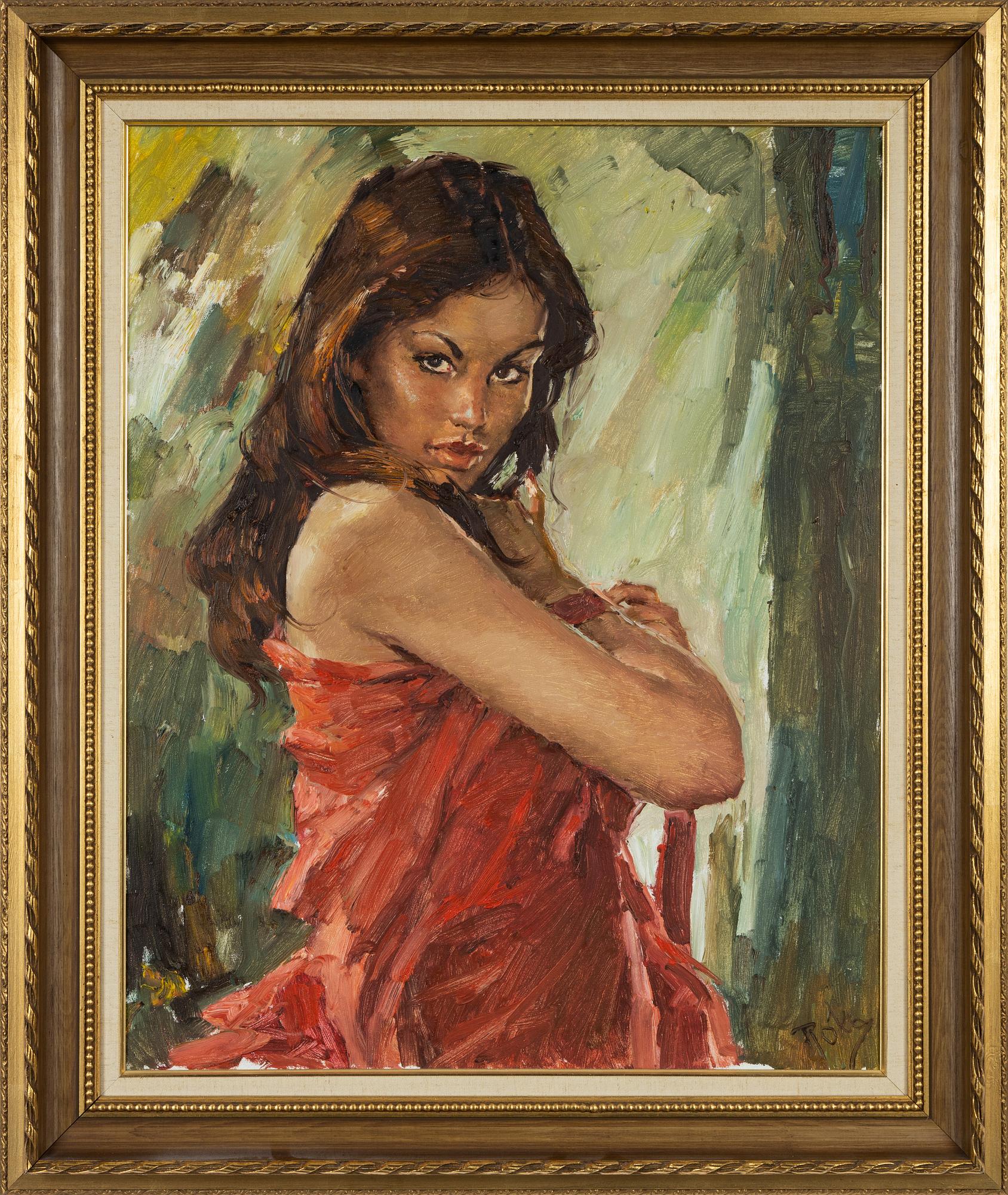 Charles Roka, olja på duk, signerad.