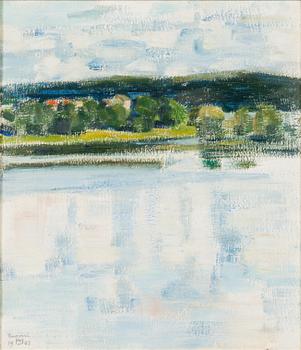 Axel Haartman, olja på pannå, signerad och daterad Ruovesi 1903.