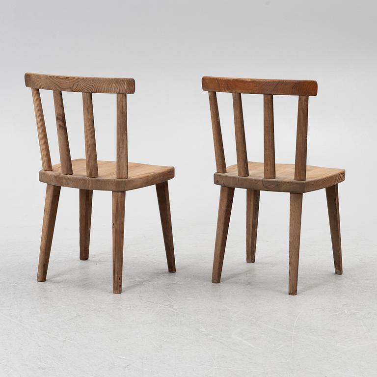 Axel Einar Hjorth, stolar, fyra stycken, "Utö", Nordiska Kompaniet, 1930-tal.