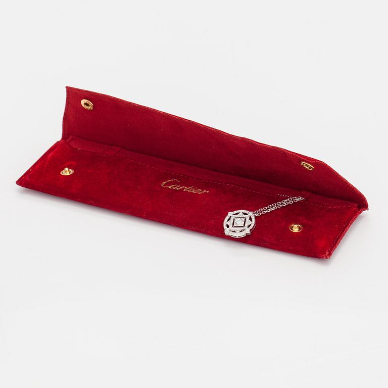 Cartier, Halsband "Inde Mystérieuse", 18K vitguld, diamanter ca 0.62 ct tot. Märkt Cartier 21461C.