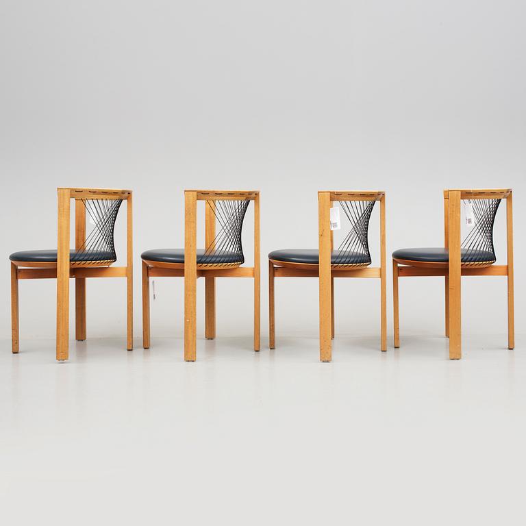 STOLAR 8 st, "String chair", Niels Jörgen Haugesen, Tranekaer Furniture, Danmark, 1995.