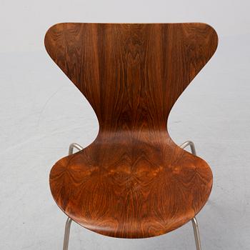 Arne Jacobsen, stol, "Sjuan", Fritz Hansen, Danmark, 1950/60-tal.