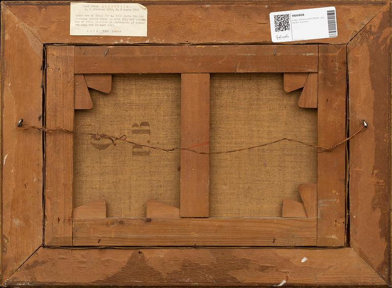 CARL JOHAN LINDSTRÖM, oli on canvas signed.