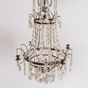Chandelier, Gustavian style, early 20th century.