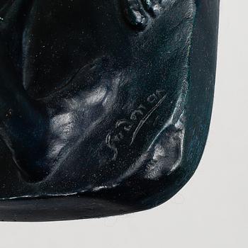 Gudmar Olovson, sculpture, plaster, signed.