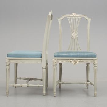 STOLAR, 12 stycken, gustaviansk stil, 1900-tal.