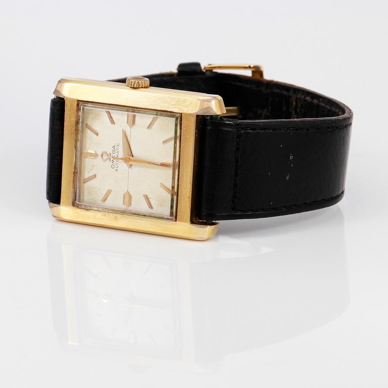 ARMBANDSUR, guld på stål, Omega Automatic.