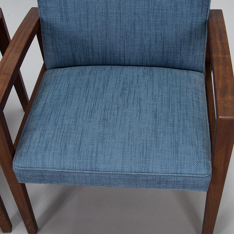 Carl Gustaf Hiort af Ornäs, a pair of open armchairs from 1968, Hiort Tuote Puunveisto Oy - Träsnideri Ab, Finland.
