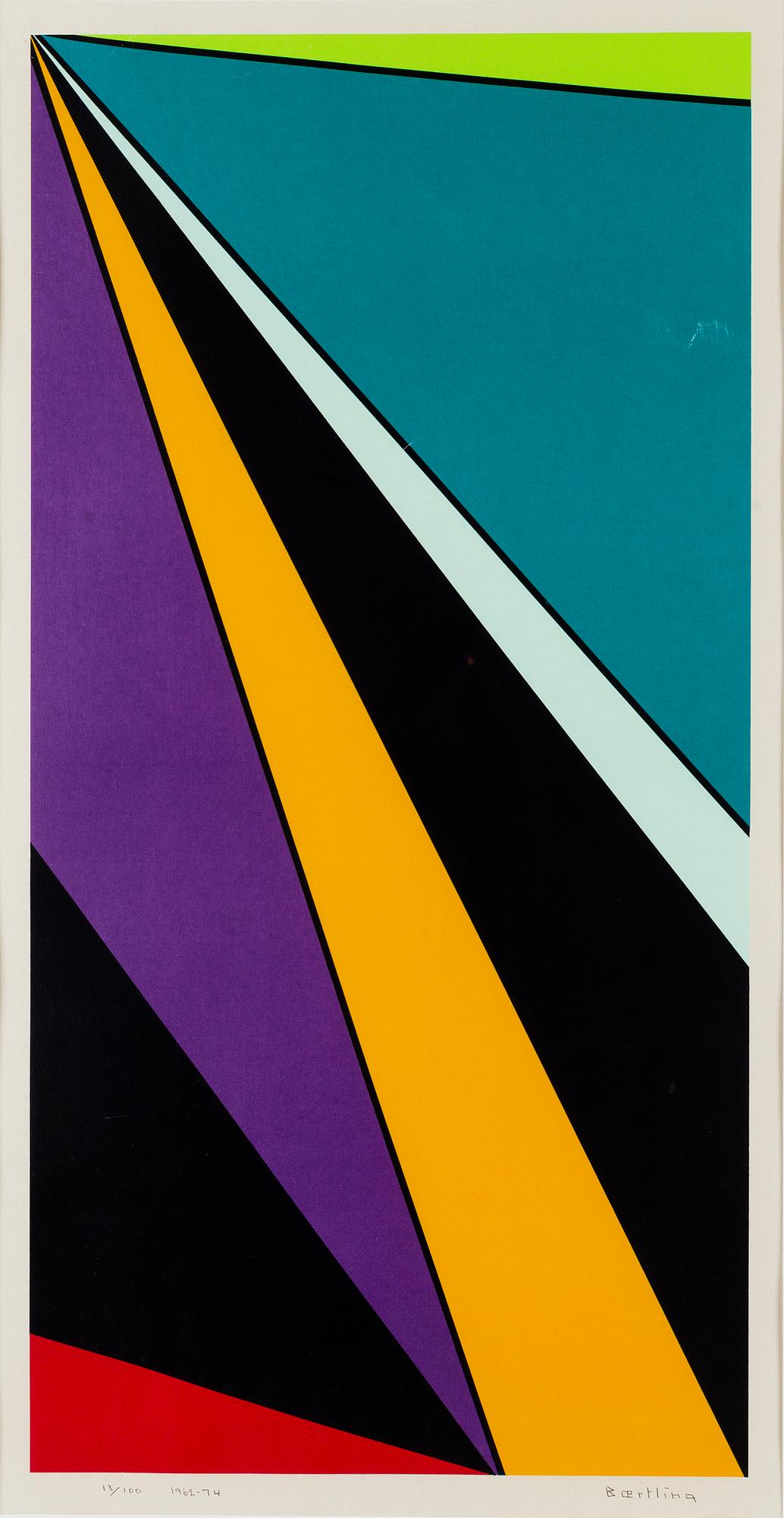 OLLE BAERTLING, screenprint, 1962-74, signed in ball point pen, numbered 13/100.