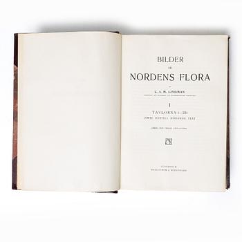 Books, 3 volumes. C.A.M. Lindman, *Bilder ur Nordens Flora*, 1922 and 1926 respectively.