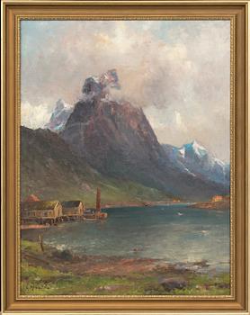 LUDVIG RICHARDE, oil on canvas, signed,