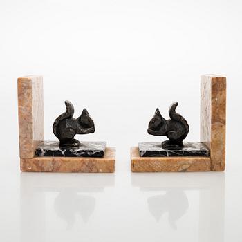 Bookends, a pair, 20th century.