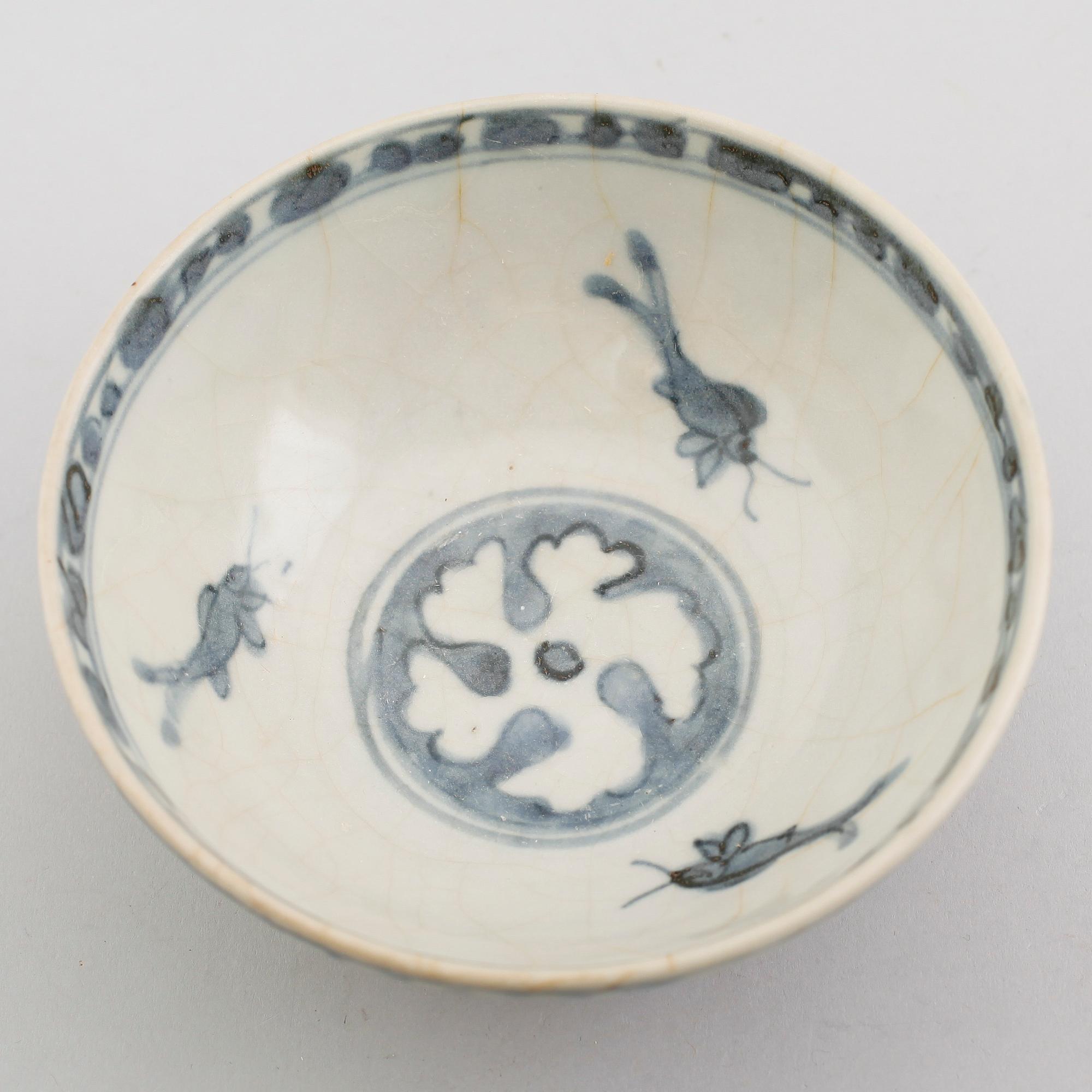 SKÅL, porslin, Kina, Ming 1600-tal.
