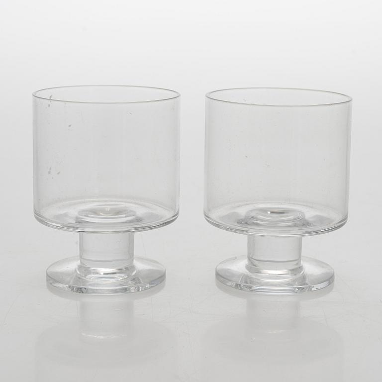 Timo Sarpaneva, set of 12 'Triennale' drinking glasses for Iittala. In production. 1996 - 1997.