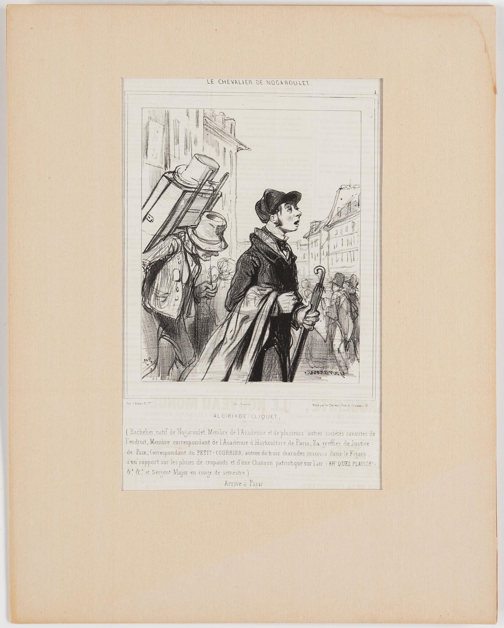 HONORÉ DAUMIER, lithographs, 7, stamped signature.