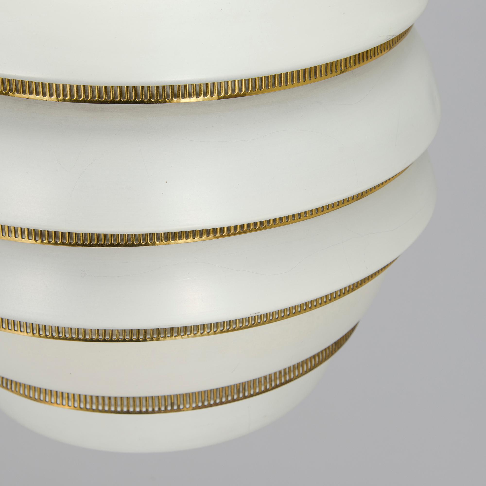Alvar Aalto, a pendant lamp A332, 'Beehive' for Valaistustyö.