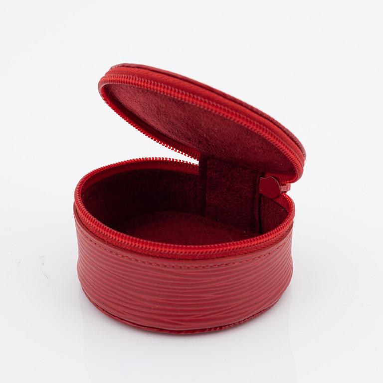 Louis Vuitton, a red epi leather 'Ecrin Bijoux Jewelry case', 2003.