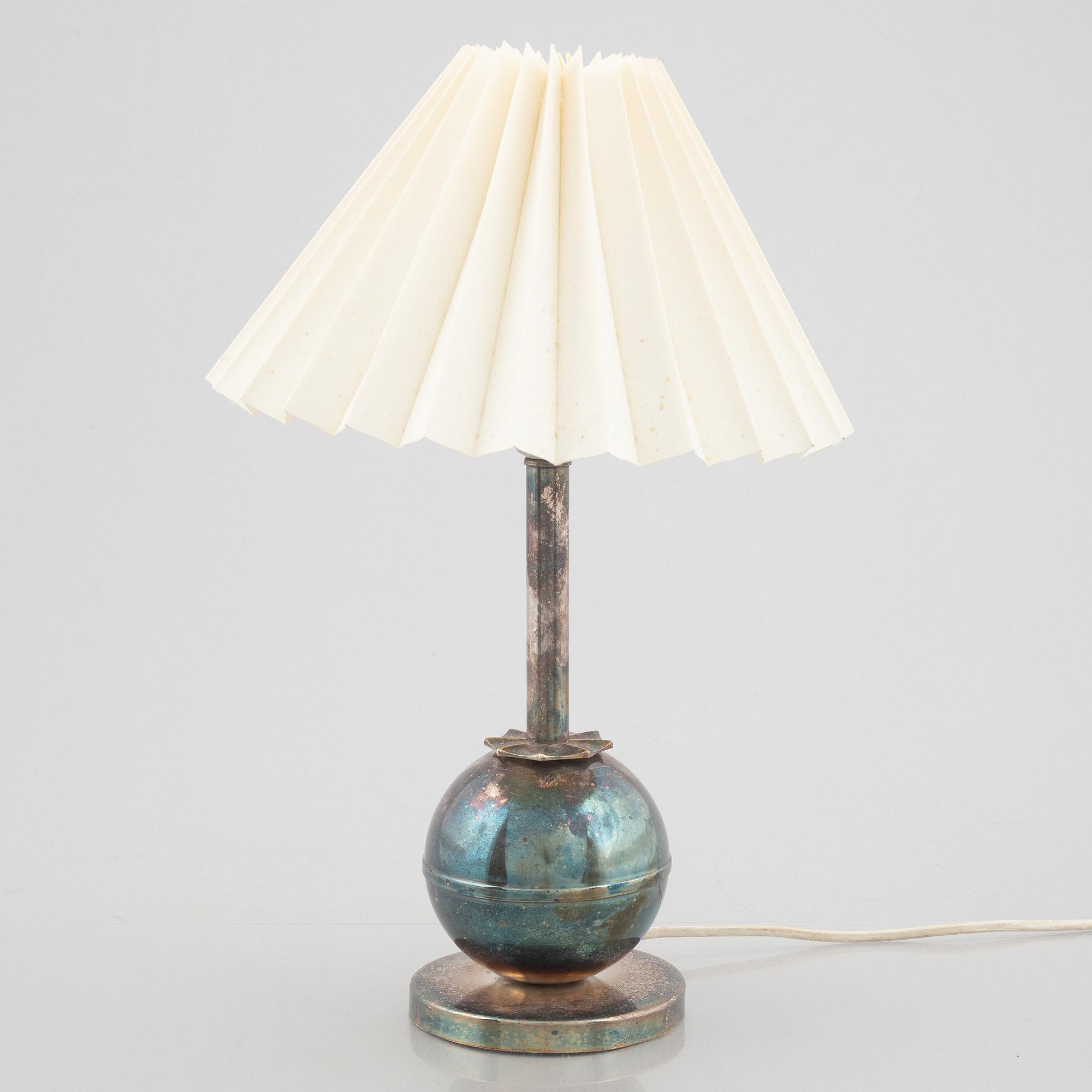 A table lamp, CG Hallberg, 1920's/30's.