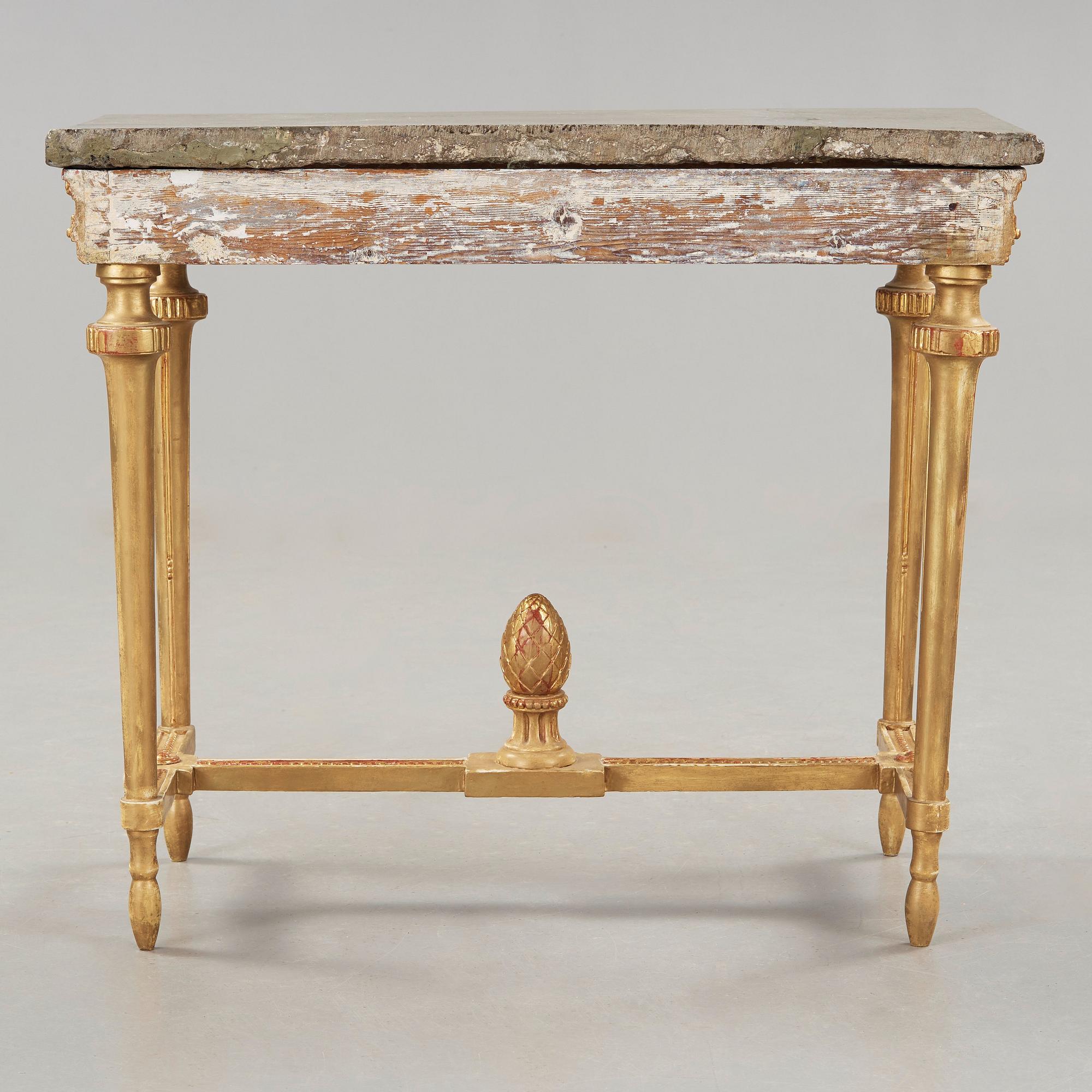 KONSOLBORD. Gustavianskt, 1700-talets slut.