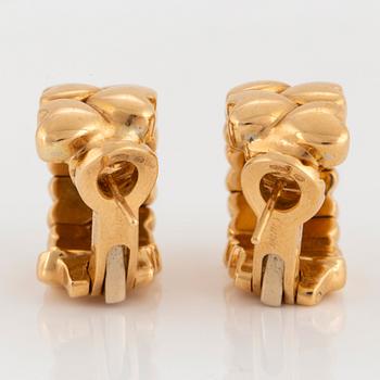 A pair of Cartier earrings "Double Hearts" in 18K gold.