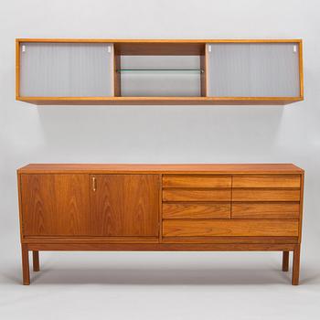 Ilmari Tapiovaara, a sideboard and a shalf  for Laukaan Puu 1959.