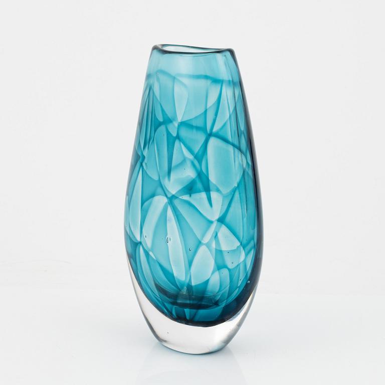 Vicke Lindstrand, a 'Colora' glass vase, Kosta, not signed.