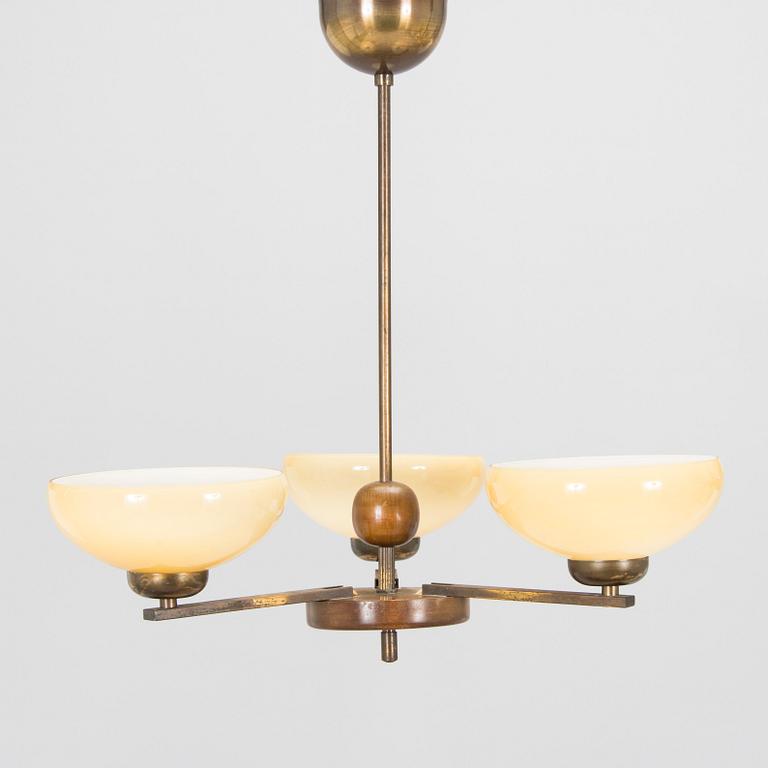 Paavo Tynell, A model 1435/3 ceiling lamp, Taito 1930s.