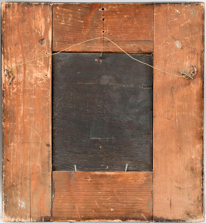 OKÄND KONSTNÄR, olja på pannå, 1900-tal.